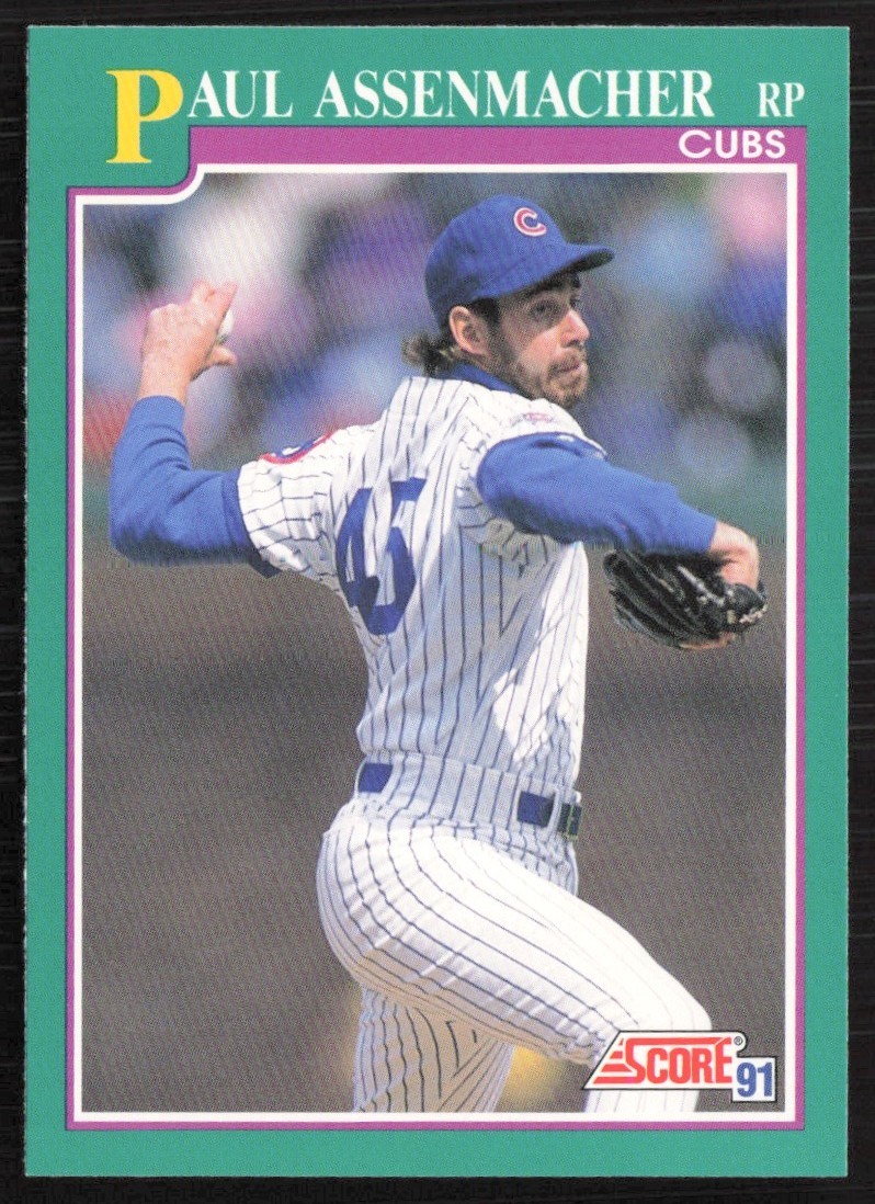 1991 Score Paul Assenmacher Chicago Cubs #147