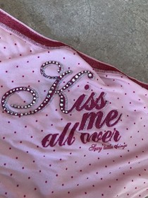 Womens Victorias Secret Sexy Little Things Kiss Me All Over Panties Size L NWOT