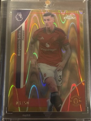 2025-26 Topps Chrome Premier League - Benjamin Sesko #137 RayWave Refractor/50