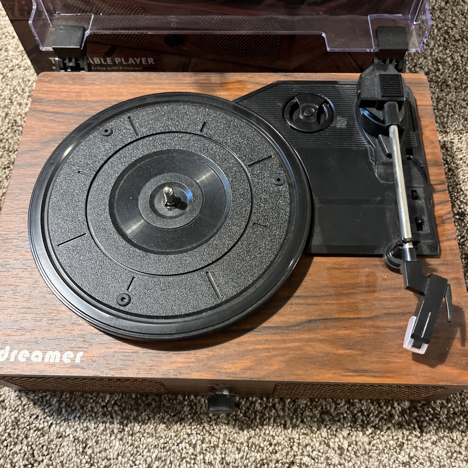 Udreamer Record Player Vinyl  Turntable with Built-in Speakers