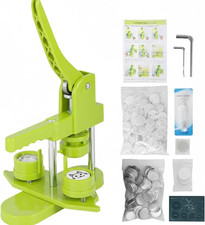 JINFEIDIAN 25mm 1-Inch Button Maker Machine Kit with 200Pcs Supplies, Manual Pre