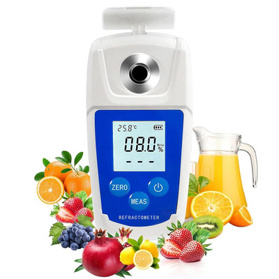 High Precision Digital Brix Refractometer with ATC for Sugar Content Test 0-55%