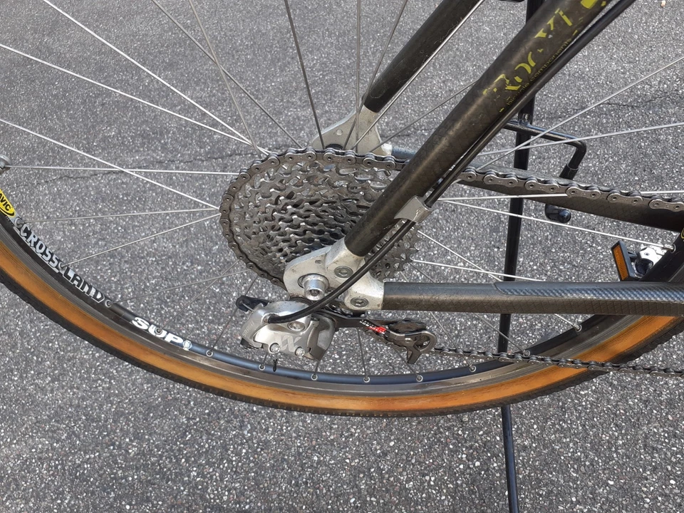 Einzelstück Kult Vintage Titan Carbon Fitnessbike Gewicht ca. 8,9 KG - Bild 4 von 4