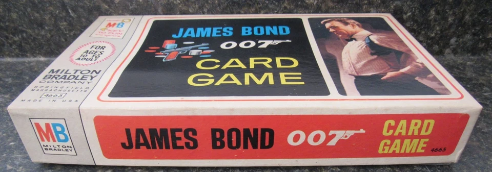 Juego de cartas vintage *sellado * 1965 Milton Bradley James Bond 007 Foto 4 de 4