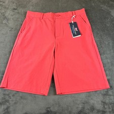 Vineyard Vines Performance Breaker Shorts Kids Size 18 Sailors Red Stretch Golf