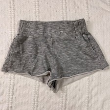 Free People Intimately Lounge Shorts Gray Space Dye Knit Pockets Womens Medium