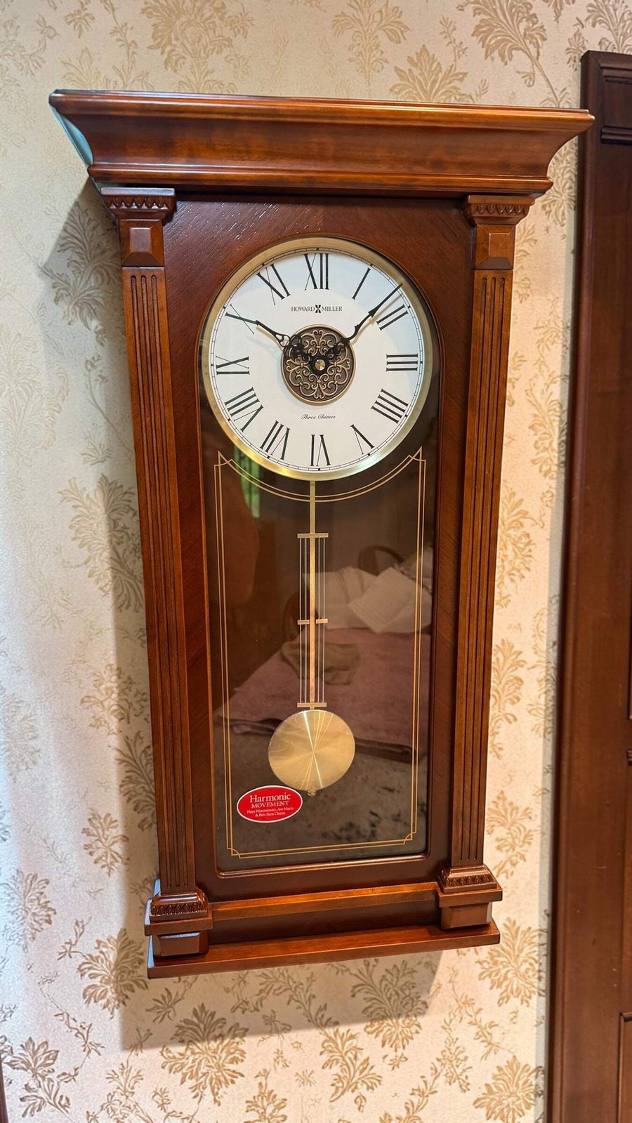 Howard Miller Sinclair 625 524 Wall Clock – NOS Triple Chime Quartz