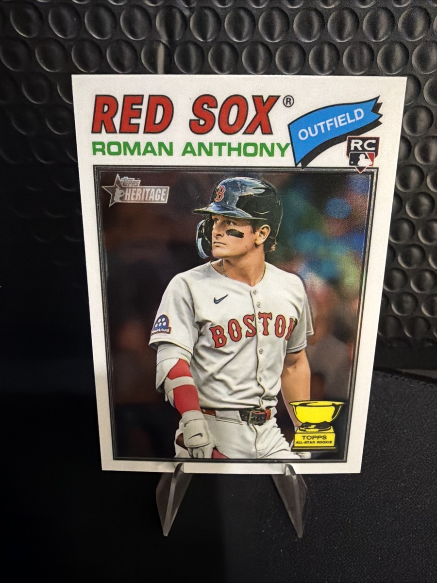 2026 Topps Heritage White Chrome Roman Anthony RC Boston Red Sox 