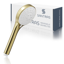 SANTRAS® Handbrause in Bronze - dreifach verstellbarer Duschkopf