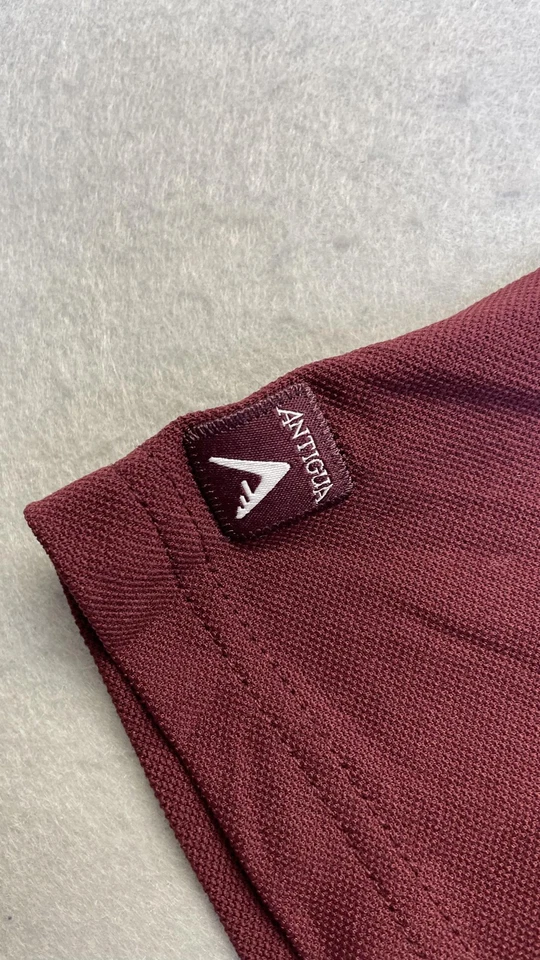 Camisa polo de fútbol americano universitario manga corta Texas A&M Aggies para hombre grande granate NCAA Foto 3 de 4