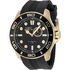 Invicta Men's Watch Pro Diver LATAM Exclusive Quartz Black Silicone Strap 49269