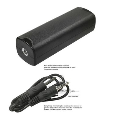 3,5 mm Hörisolatorstrom Rauschen Eliminator Audio Common Ground Isolator M2J3