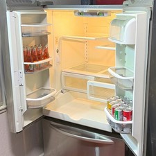 KitchenAid Bottom Freezer Frost-Free Ice Maker Stainless Fridge KBF525EWMS1