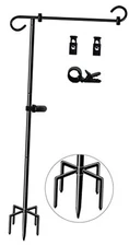 51 Inch Tall Garden Flag Stand Holder with 5 Prong base, Yard Flag 51in-1pcs