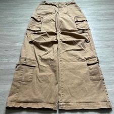 Super Baggy Wide Leg Brown Cargo Pants  10.5" Leg Opening Y2K Vintage