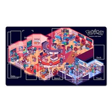 Pokemon Center Table Playmat TCG CCG Play Pad Trading Card Game Mat Mousepad
