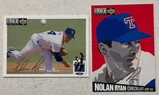 LOT OF 2 NOLAN RYAN 1994 COLLECTORS CHOICE SILVER SIGNATURE PARALLEL #249 & #320