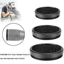 Rifle Scope Sunshade Protective Caps Honeycomb Mesh Scope Protector 44/50/56MM