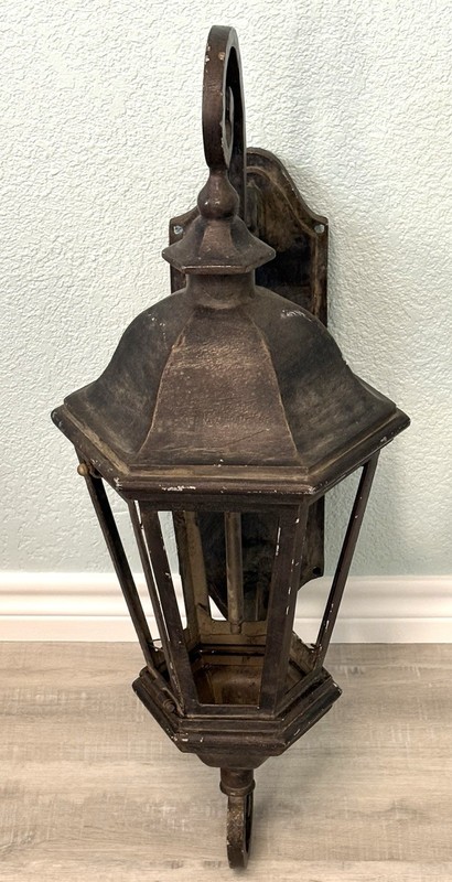 Antique Heavy Cast Iron Exterior Wall Sconce Purchased In Las Vegas, Nevada