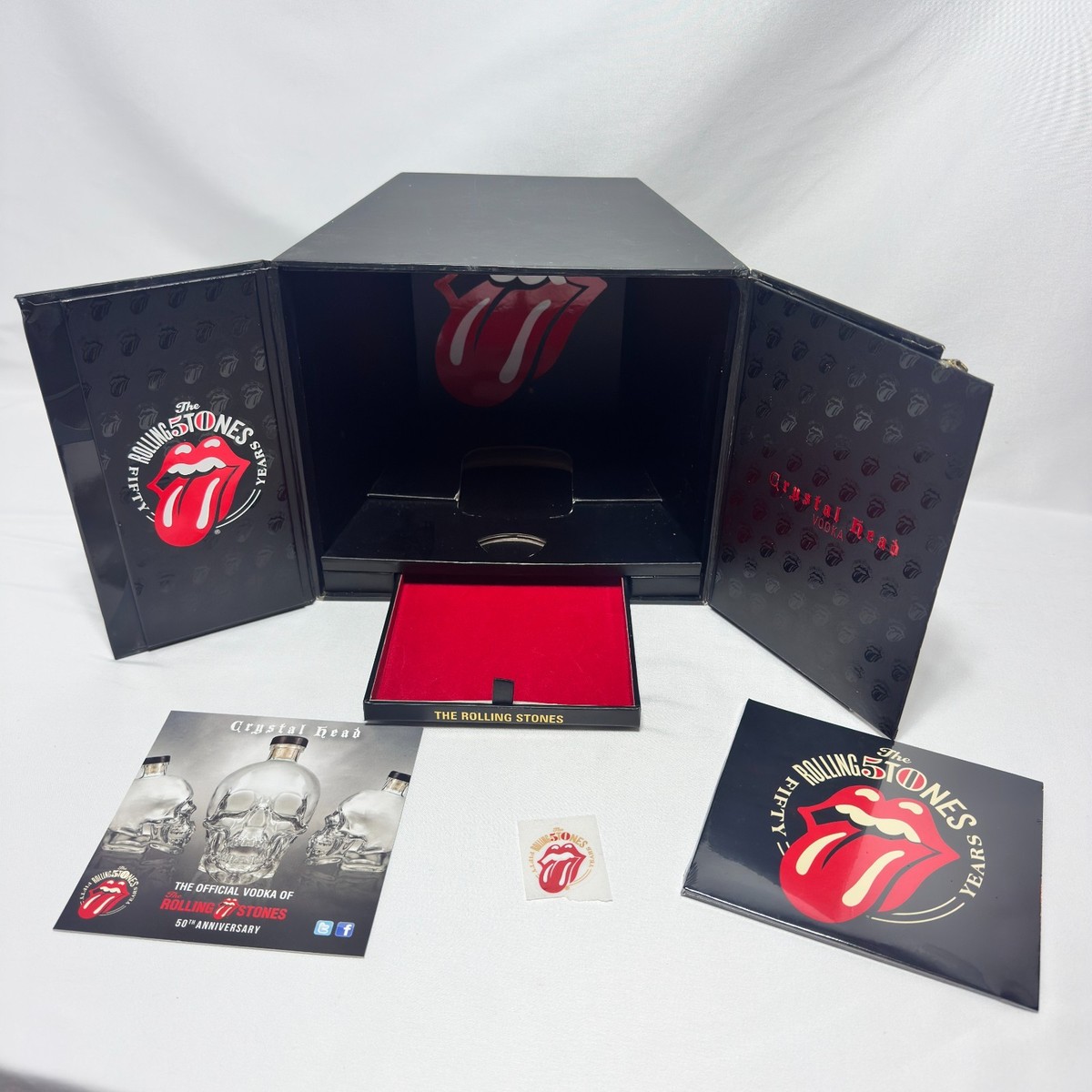 Rolling Stones 50th Anniversary Crystal Head Vodka NO BOTTLE With