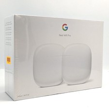 Google Nest WiFi Pro 6E Tri-Band Mesh Router White 2-Pack GA03689-US