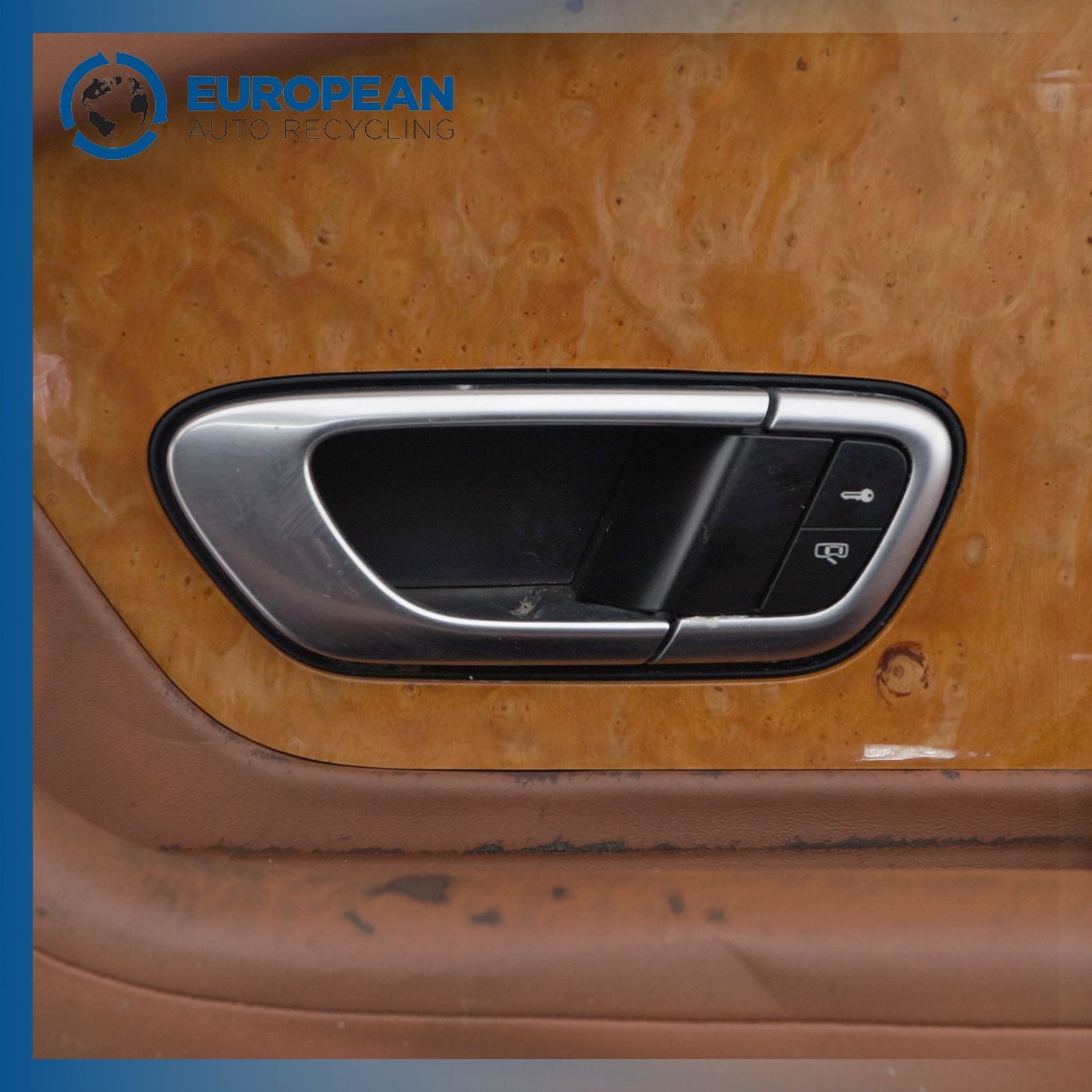 12-16 BENTLEY CONTINENTAL GTC RH Passenger Side Brown Front Door Trim Panel OEM