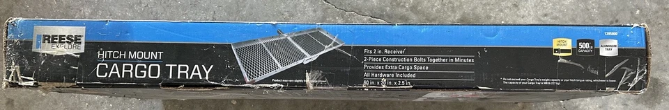 Reese 20"x60" 500 Ibs Cargo Carrier Bastidor Se Adapta a Receptor de Enganche de Remolque de 2" Foto 3 de 4