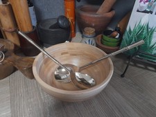 Coppia eleganti posate da portata esotiche vintage'70 silver plated Italy WA...