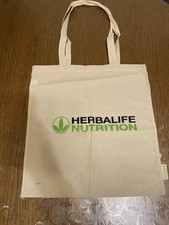 Weiße Stofftasche mit Herbalife Nutrition Logo – Baumwollbeutel