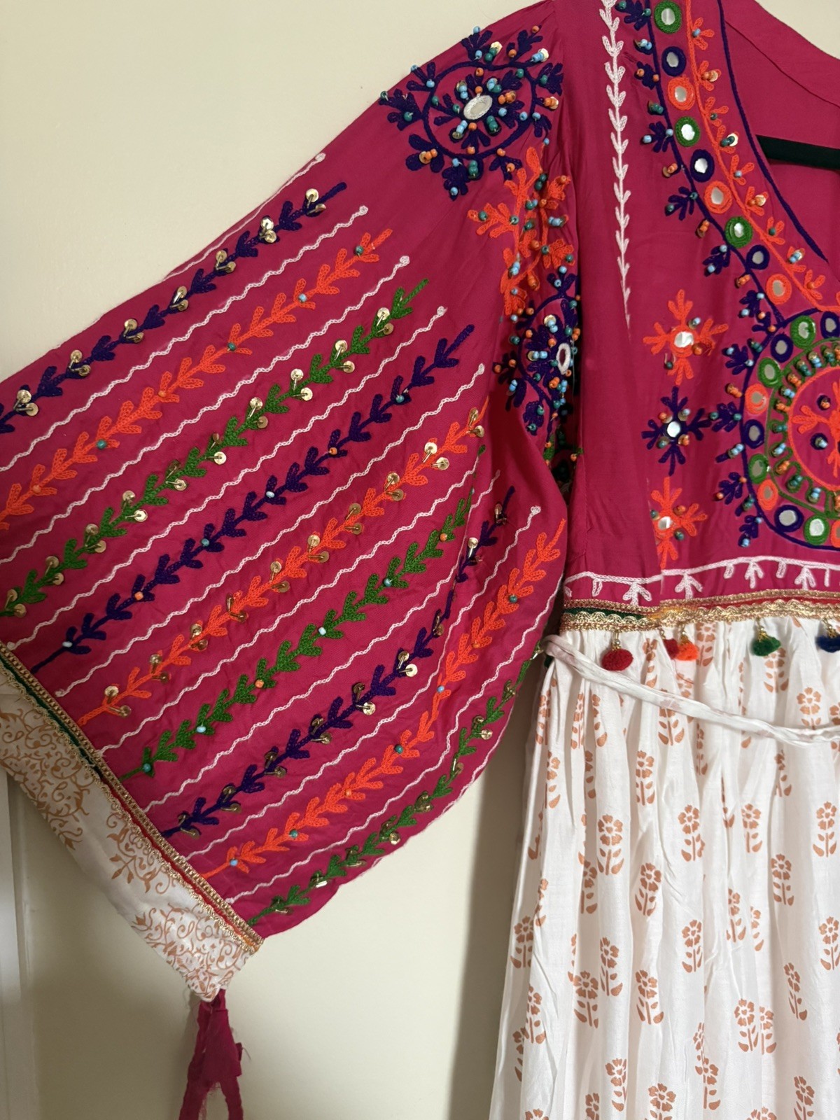 Afghan Maxi Dress - Green