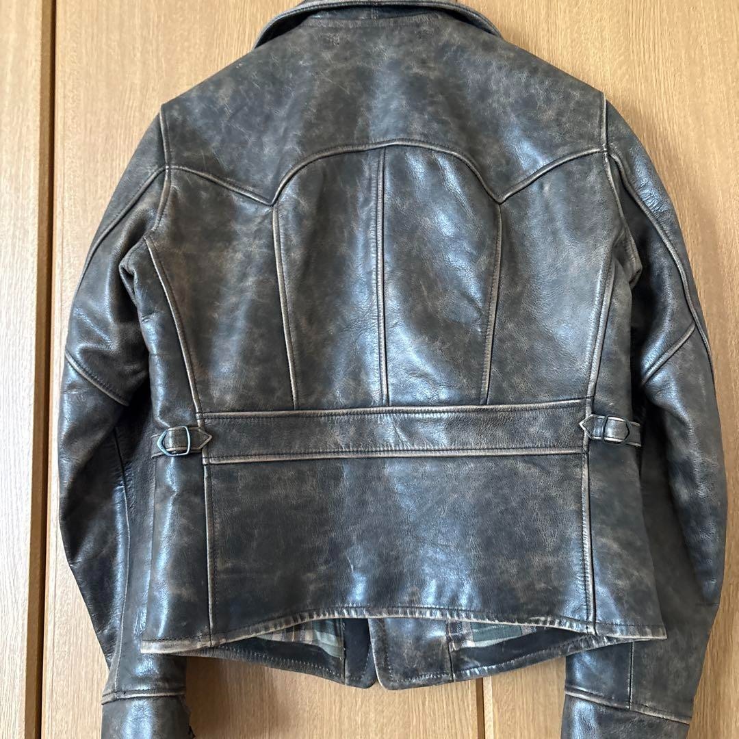 RRL Ralph Lauren Motorcycle Jacket Biker Cowhide Leather Men's