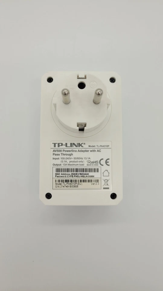 TP-Link dLAN Powerline Adapter TL-PA4010P AV500 – Netzwerk LAN Adapter 500 Mbps - Bild 2 von 3