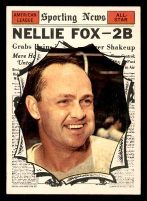 1961 TOPPS #570 NELLIE FOX A.S. WHITE SOX NR-MT 553338 (KYCARDS)