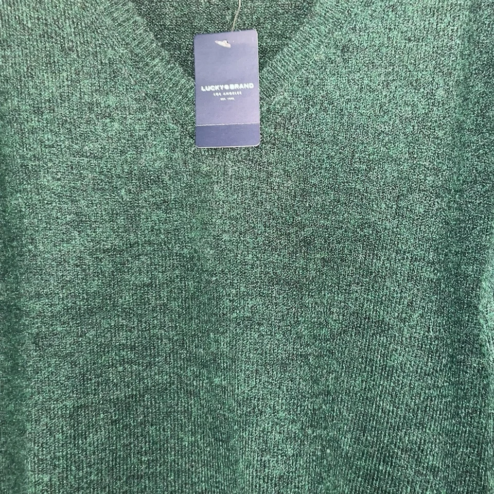 Новый с Ярлыками Lucky Brand женщин изумруд V шеи свитер мягкий удобный L/S размер M - Изображение 2 из 4