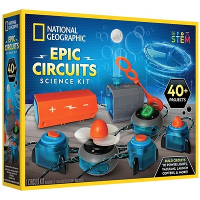 NATIONAL GEOGRAPHIC Circuit Maker Electronics Science Kit   40+ Hands-On STEM...