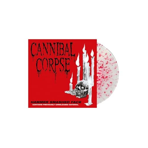 Cannibal Corpse - Hammer Smashed Face Clear W/ Red Splatter Vinyl - Vi - G3Z-image