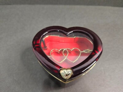 Keepsake Music Box-Plays''Did you Know that your my hero''Glossy Deep red Acrylic