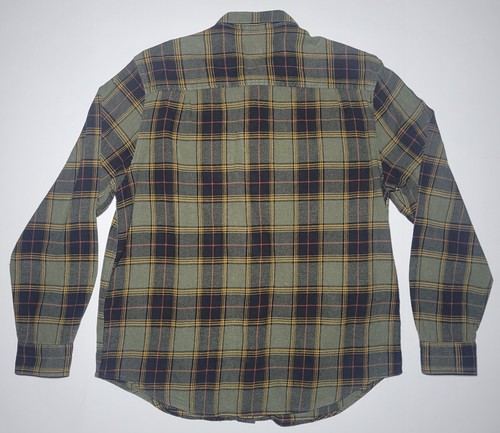 Camisa de franela manga larga a cuadros verde y amarillo Field and Stream para hombre talla XL - Imagen 2 de 13