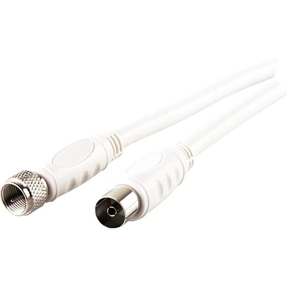 Кабель Schwaiger SATAntennen Adapterkabel 90 дБ F-Stecker an IEC Buchse 3m wei 2290₽