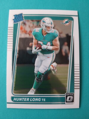 2021 Panini Donruss Optic #281 Hunter Long Rated Rookie RC Miami Dolphins