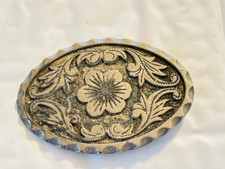 Belt Buckle - Flower Pattern