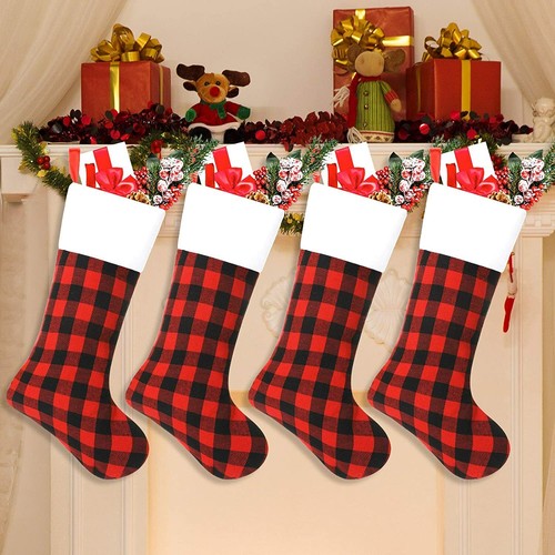 Personalised Christmas Stocking Luxury Embroidered Xmas Sack Santa Deluxe Decor - Bild 8 von 15