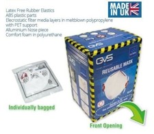 GVS Segre FFP3 Face Masks Reusable Foldable Face Mask Box of 15