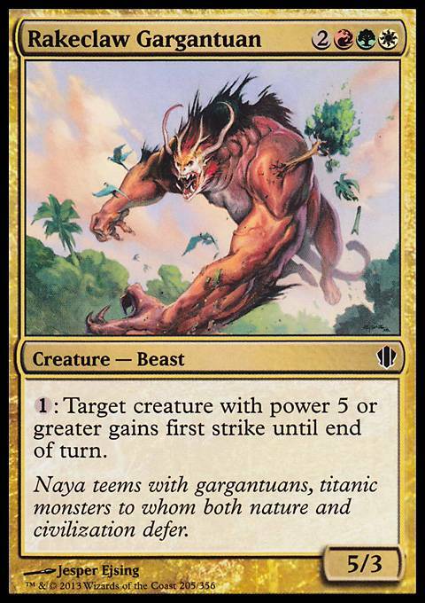 Magic the Gathering MTG Rakeclaw Gargantuan (205) Commander 2013   LP