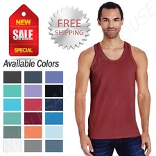 Hanes Mens ComfortWash 100% Cotton Garment-Dyed Tank Top GDH300
