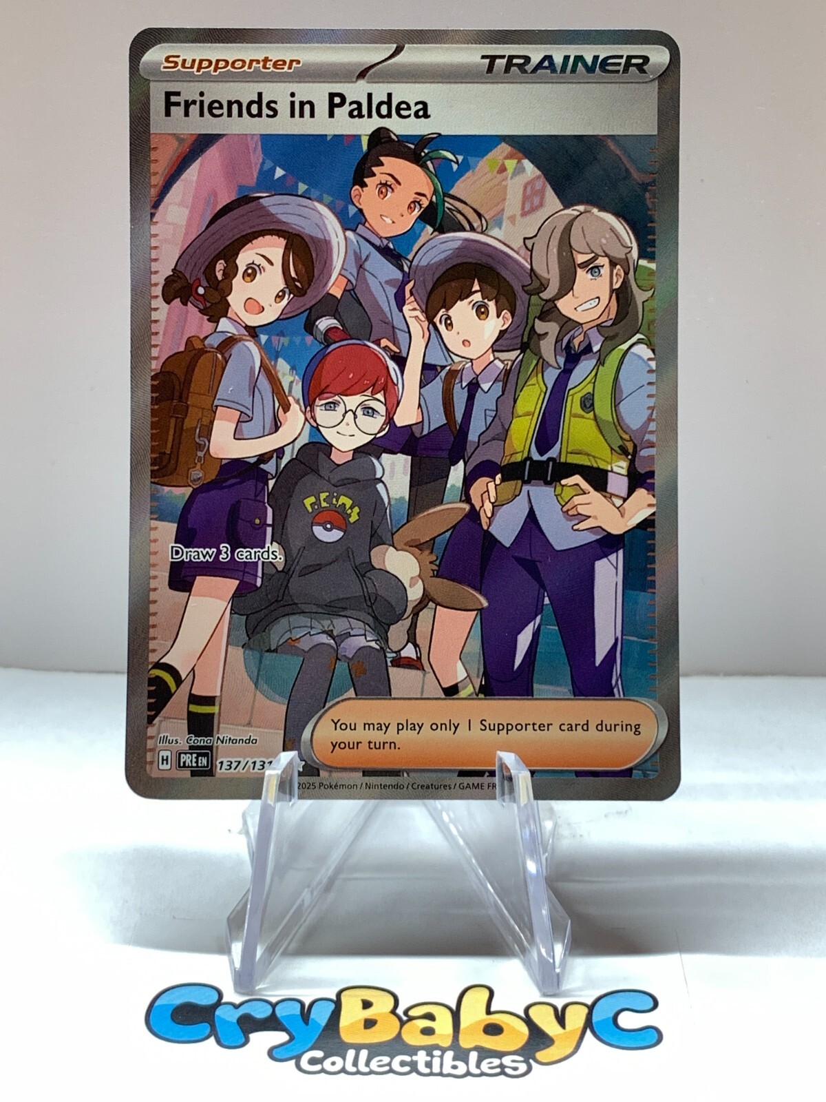 Pokemon Friends in Paldea 137/131 Prismatic Evolutions SV Ultra Rare FA Trainer