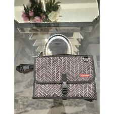 Skip Hop Portable Baby Changing Pad Clutch Chevron Print Diaper Station
