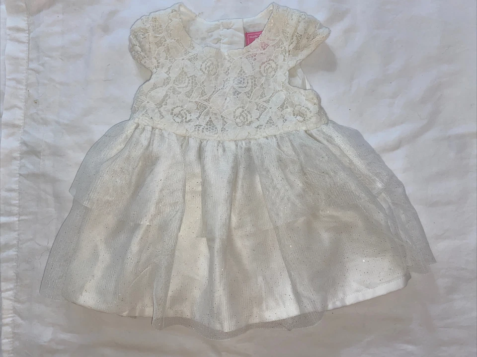 Vestido bebé The Children’s PLACE 0-3m marfil nuevo con etiquetas Foto 2 de 4