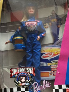 nascar barbie 50th anniversary ebay