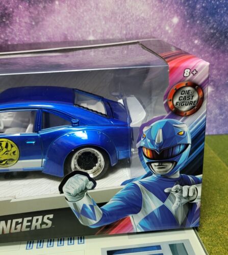 34389 JADA 1974 MAZDA RX-3 & BLUE RANGER FIGURE "POWER RANGERS" 1/24 DIECAST CAR - Picture 2 of 12